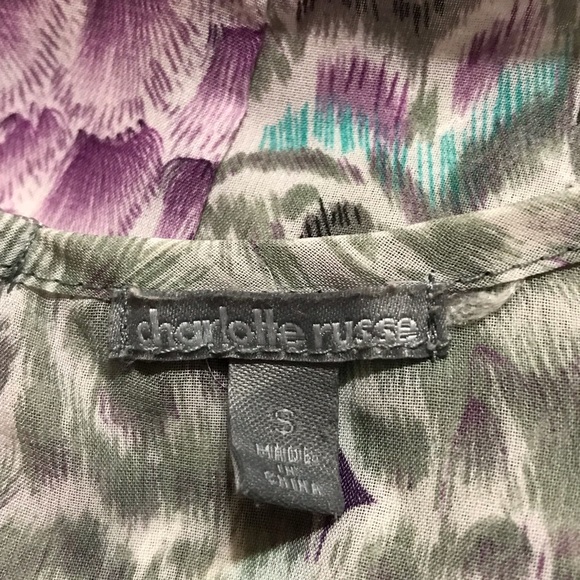 Charlotte Russe See Thru Transparent Dressy Tank Top Cami Blouse 
Small 4 - 6 - Picture 10 of 13